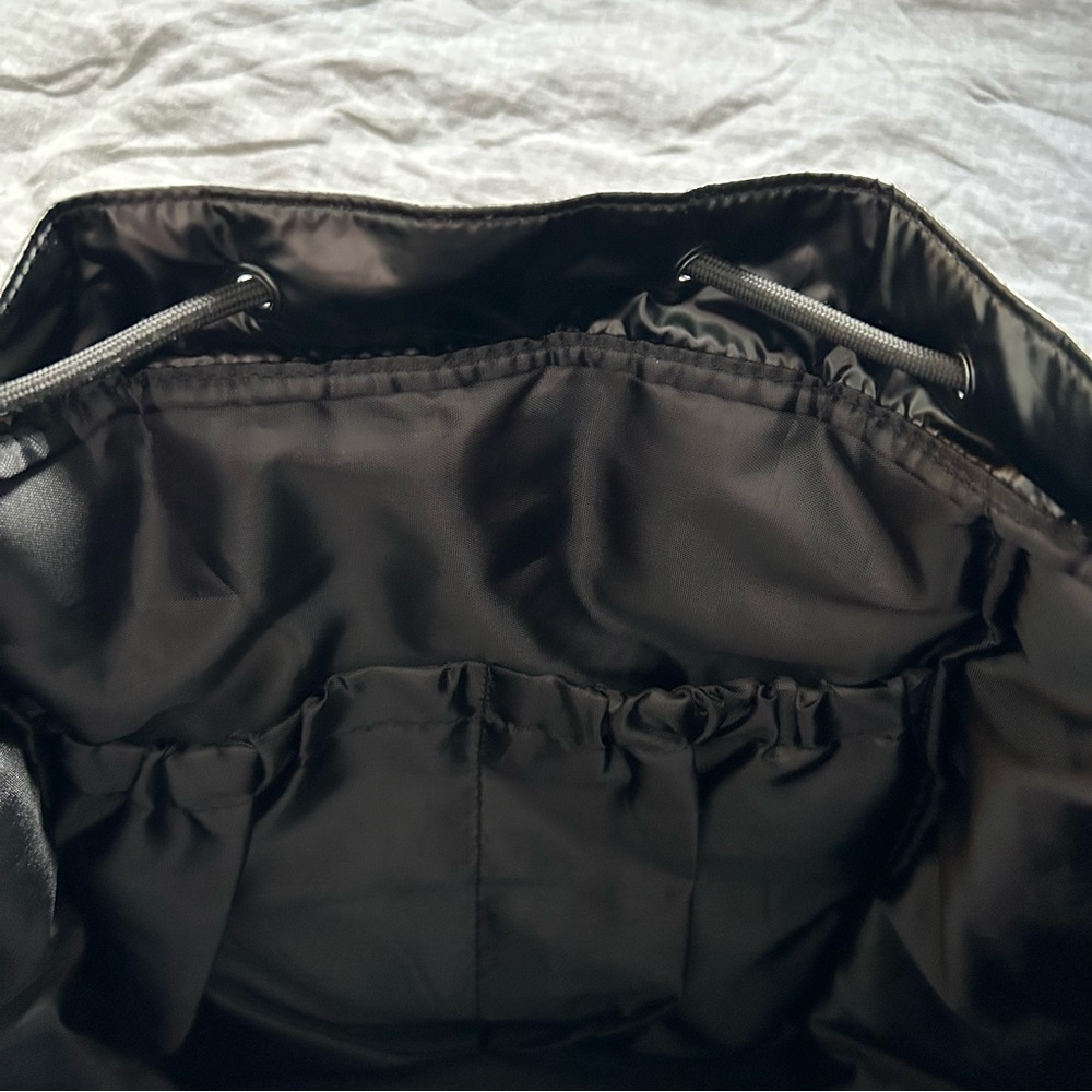 BEIS The Cargo Puff Backpack in Black Travel - Picture 12 of 13